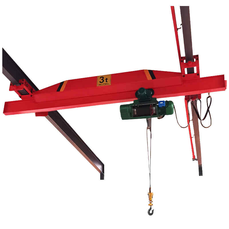 定製工（gōng）廠天車倉庫遙控行走軌道移動橋式單（dān）梁懸掛小型航吊電動葫（hú）蘆