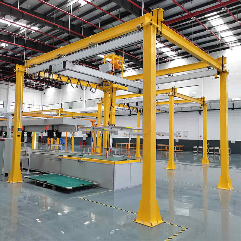 KBK軌道柔性鋼性輕型軌（guǐ）懸掛起重機組合車間鋁合金框架式電動行吊