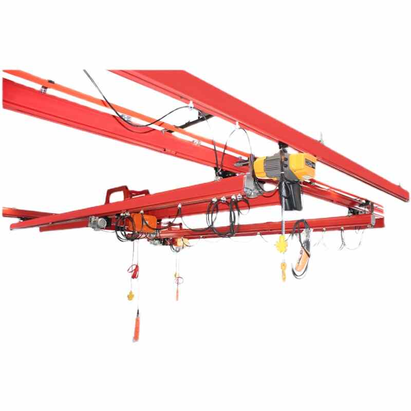 kbk軌道組合式工廠車間懸掛移動滑動（dòng）軌電動升降小型150公斤（jīn）起重機