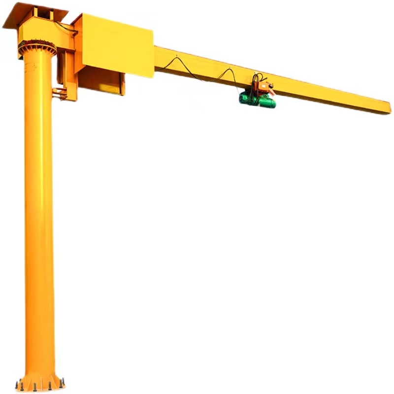 懸臂吊立（lì）柱式電動旋轉小型（xíng）固定1噸2噸移動升降起重機（jī）搖單臂獨臂吊
